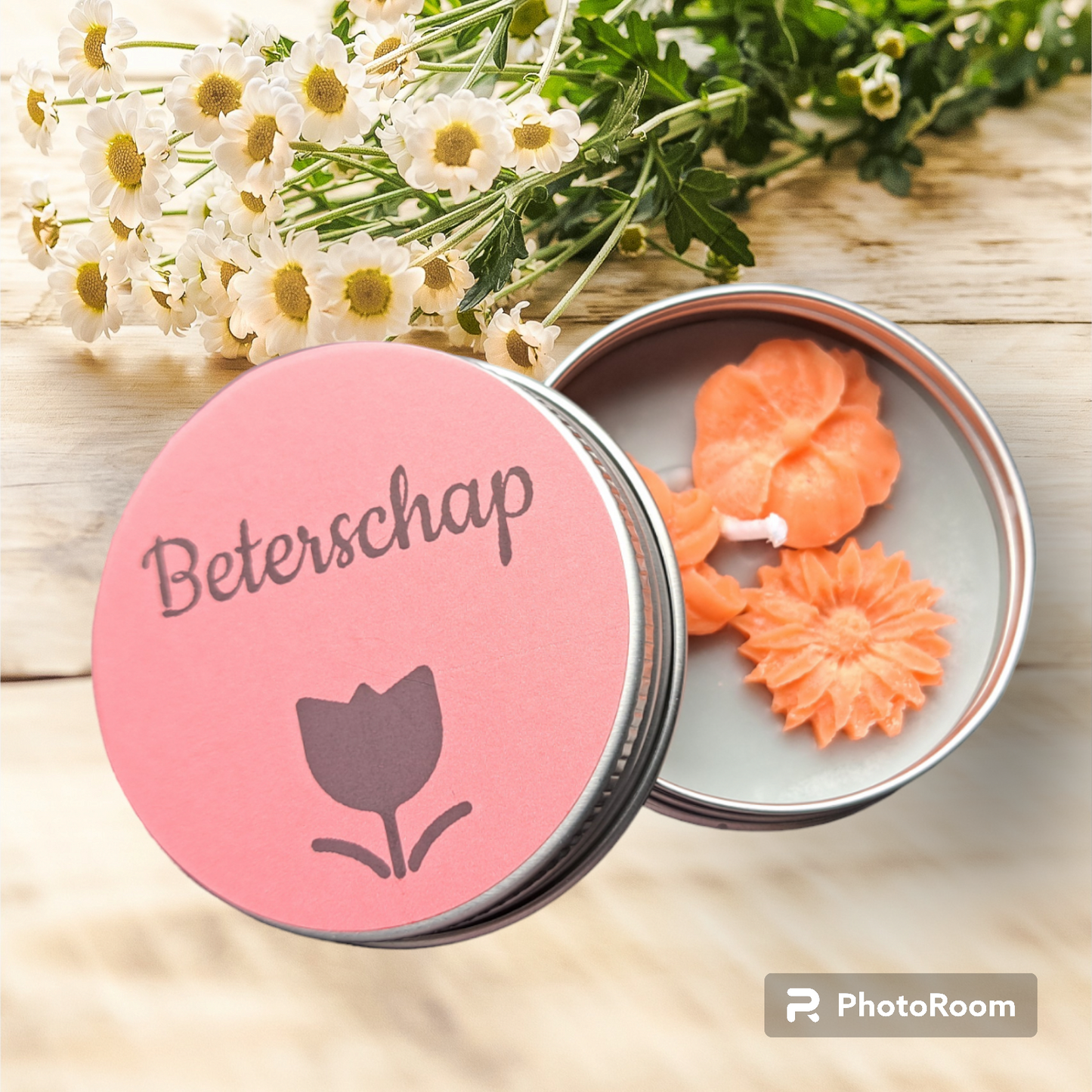 Wens blikje : Beterschap.