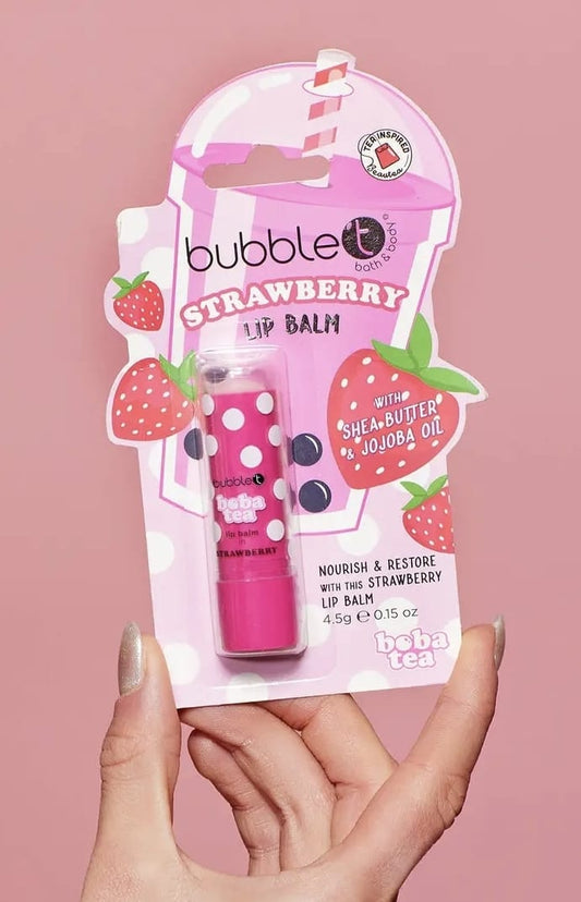 Bubble T Strawberry lipbalsem