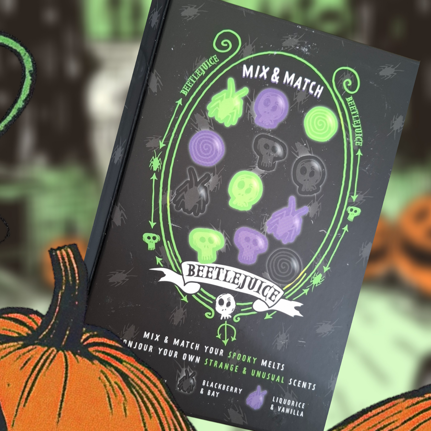 Beetlejuice wax melts boek Limited edition