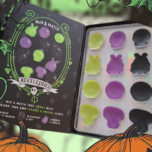 Beetlejuice wax melts boek Limited edition